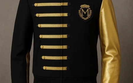 Step Into Iconic Style: Michael Jackson Black and Gold Jacket