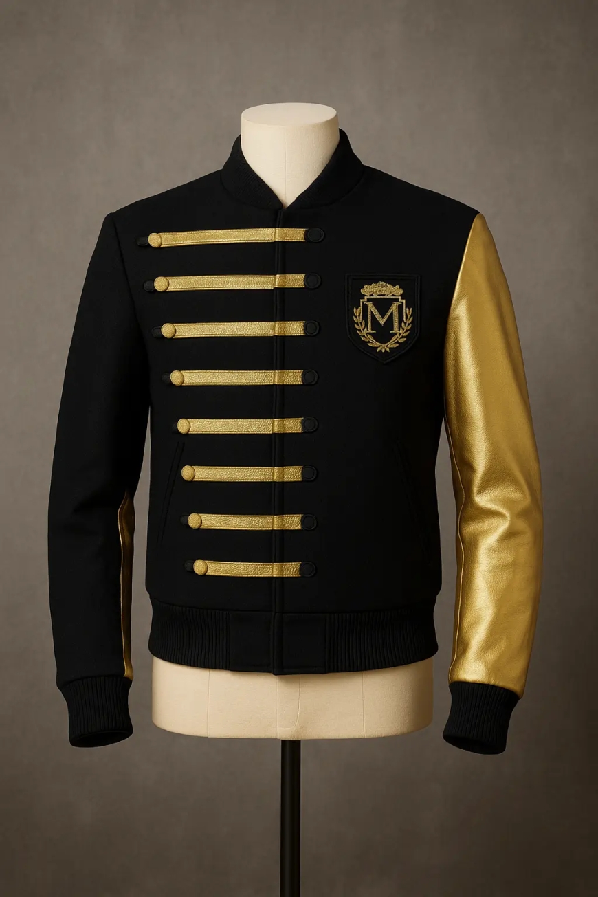 Step Into Iconic Style: Michael Jackson Black and Gold Jacket